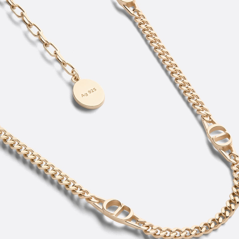 CD Icon Thin Chain Link Necklace