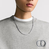 CD Icon Thin Chain Link Necklace