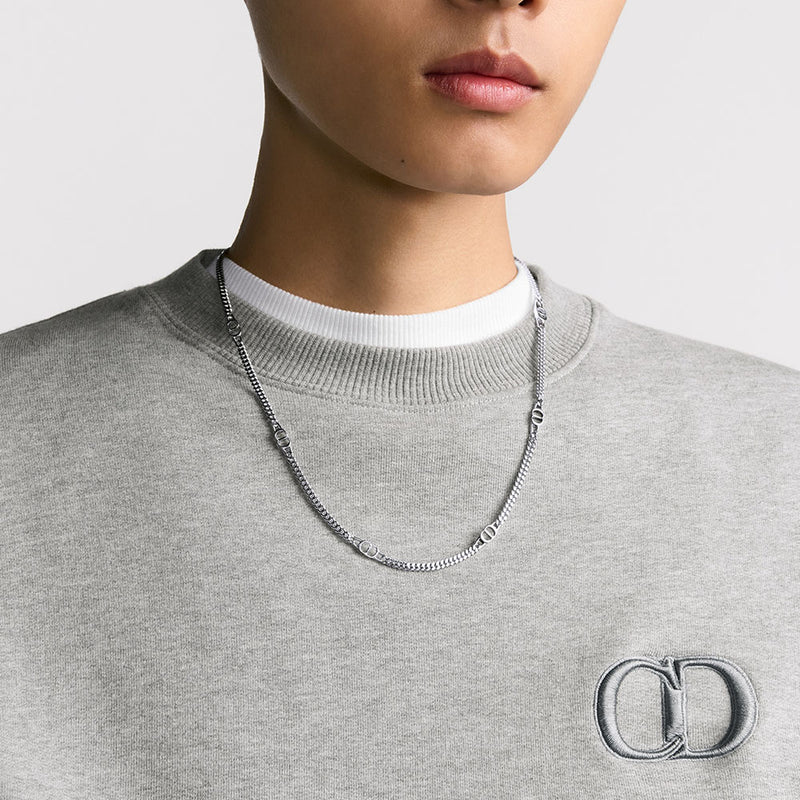 CD Icon Thin Chain Link Necklace