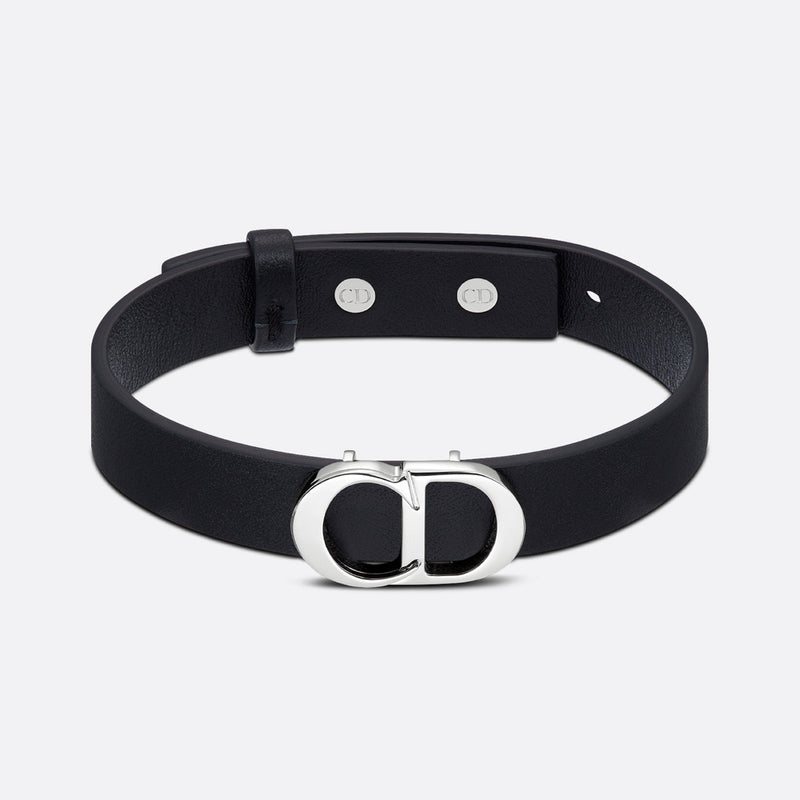 CD Icon Leather Bracelet