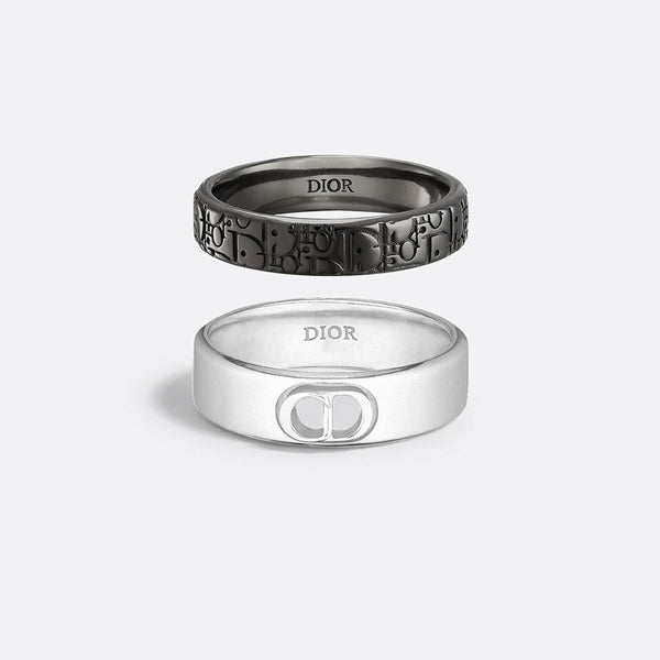 dior oblique リング Dior Oblique Signet Ring Silver | DIOR