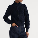 DiorAlps Macrocannage Zipped Cardigan