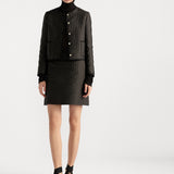 Microcannage Cropped Jacket