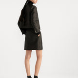 Microcannage Cropped Jacket