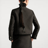 Microcannage Cropped Jacket