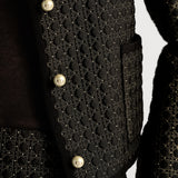 Microcannage Cropped Jacket