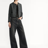 Macrocannage Cropped Jacket