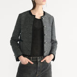 Macrocannage Cropped Jacket
