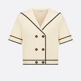 Short-Sleeved Jacket with Sailor Collar
