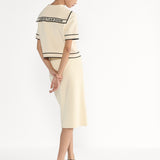 Short-Sleeved Jacket with Sailor Collar