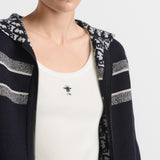 Reversible Zipped Cardigan with Hood