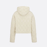 Cannage Zipped Cardigan with Hood