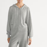 Hooded Zipped Cardigan