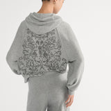 Hooded Zipped Cardigan