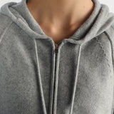 Hooded Zipped Cardigan