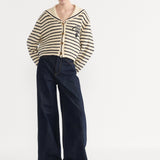Dior Mariniere Cardigan with Sailor Collar
