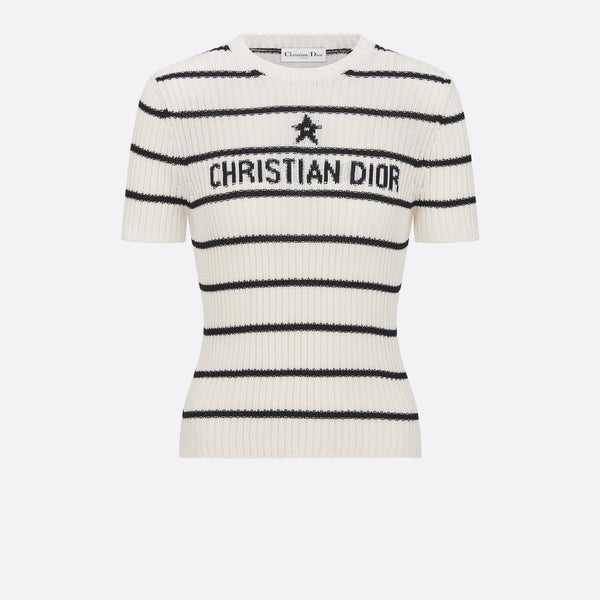 Dior Mariniere Short-Sleeved Sweater