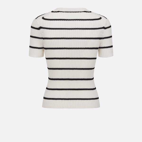 Dior Mariniere Short-Sleeved Sweater