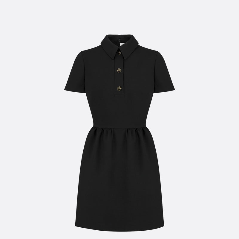 Fitted Dress with CD Buttons