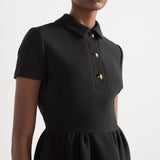 Fitted Dress with CD Buttons