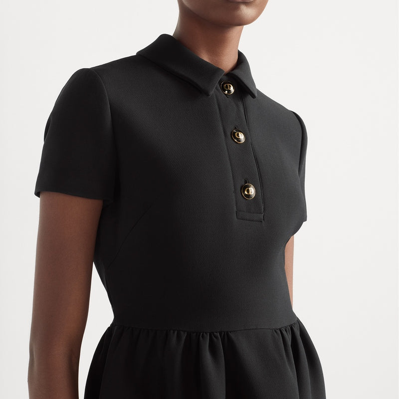 Fitted Dress with CD Buttons