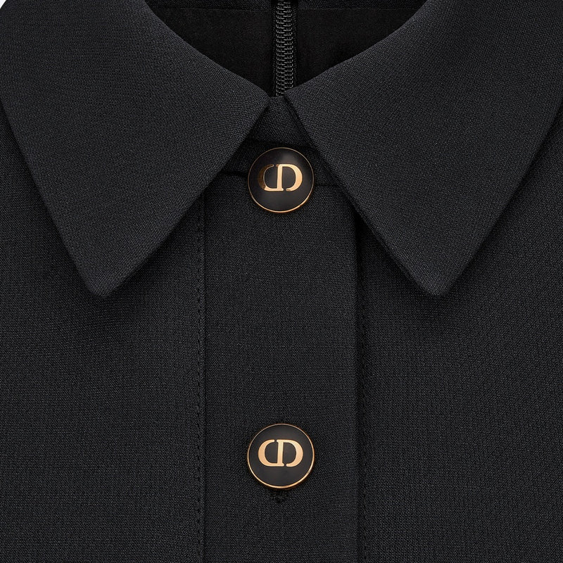 Fitted Dress with CD Buttons