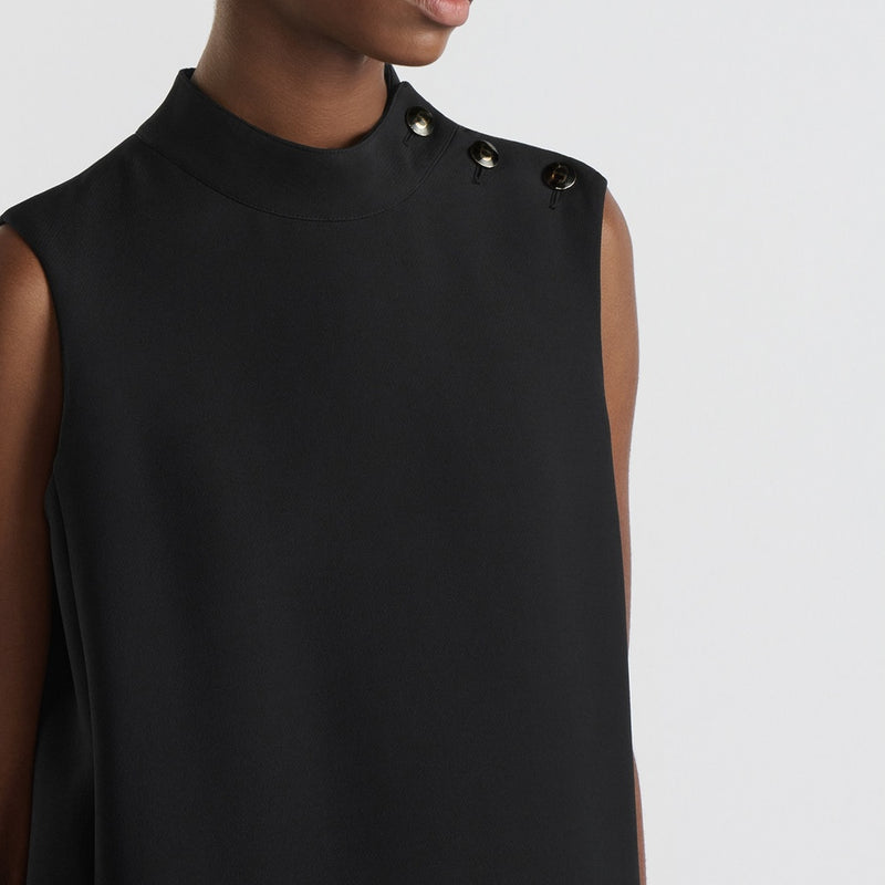 Short Dress with CD Buttons