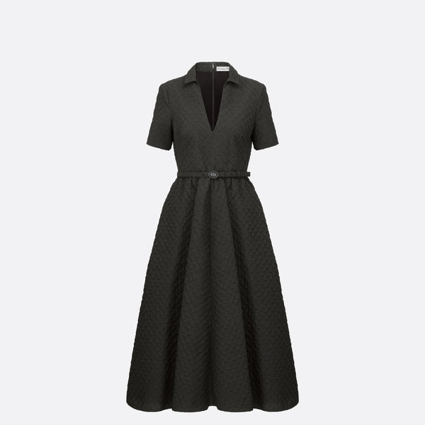 Mid-Length Belted Dress