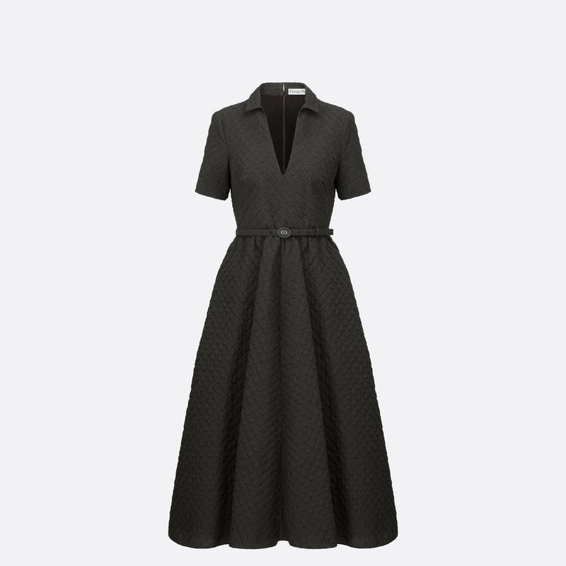 Mid-Length Belted Dress