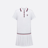 Dior Vibe Short Pleated Polo Dress