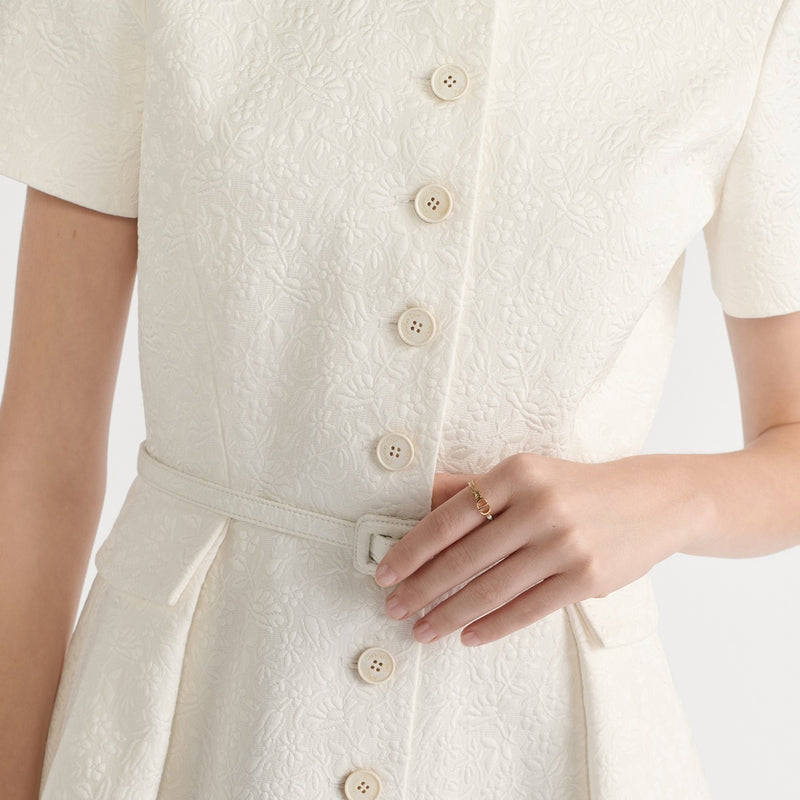 Mid-Length Belted Shirtdress