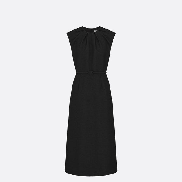 Mid-Length Belted Dress