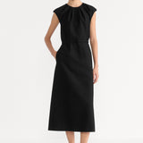 Mid-Length Belted Dress