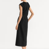 Mid-Length Belted Dress