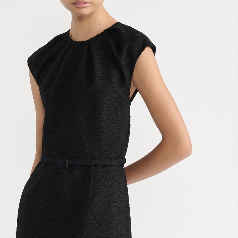 Mid-Length Belted Dress