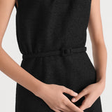 Mid-Length Belted Dress