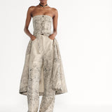 Mid-Length Belted Bustier Dress