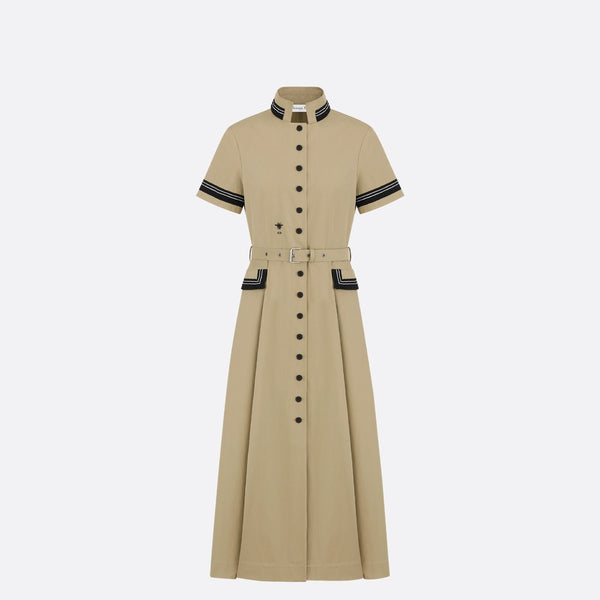 Mid-Length Flared Shirtdress