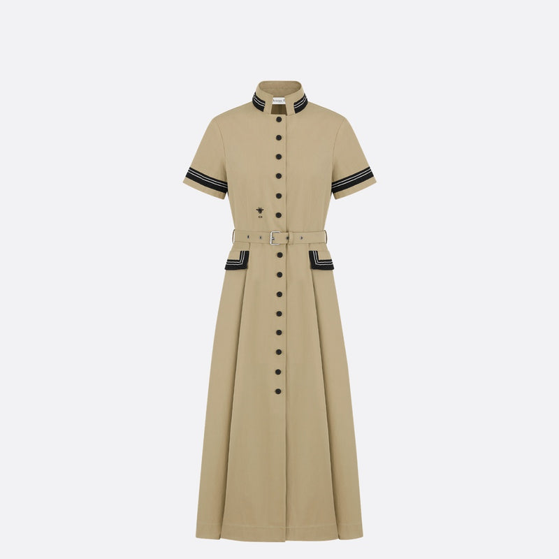 Mid-Length Flared Shirtdress