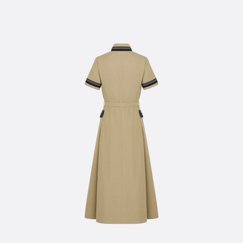 Mid-Length Flared Shirtdress