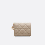 Mini Lady Dior Gardenia Wallet