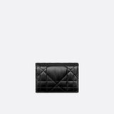Dior Caro Glycine Wallet with Crystals