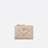 Dior Caro Dahlia Wallet with Crystals