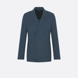 Double-Breasted Jacket with Buttoned Strap