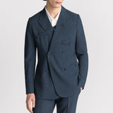 Double-Breasted Jacket with Buttoned Strap