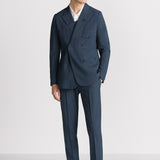 Double-Breasted Jacket with Buttoned Strap