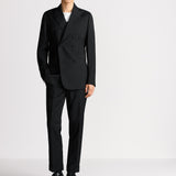 Double-Breasted Jacket with Buttoned Strap