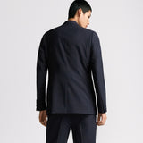 Double-Breasted Jacket with Buttoned Strap