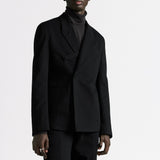 Oblique Jacket with Buttoned Strap and CD Icon Embroidery