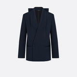 Jacket with Shawl Collar and Removable Bow